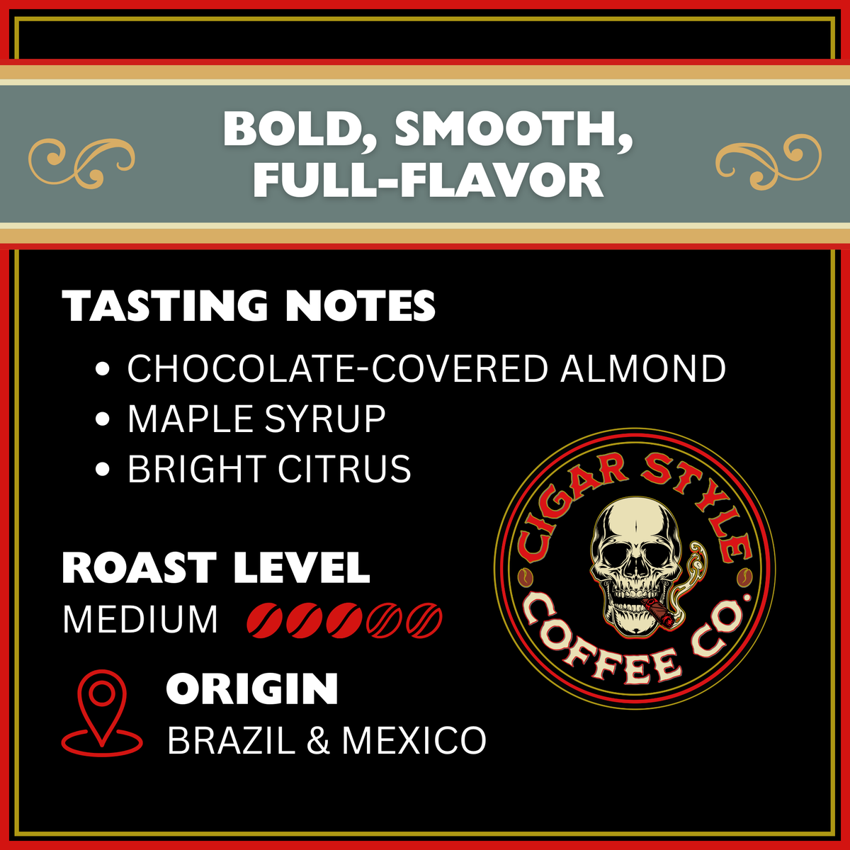 Habano Medium Roast Single Serve Coffee Pods – 12 Count