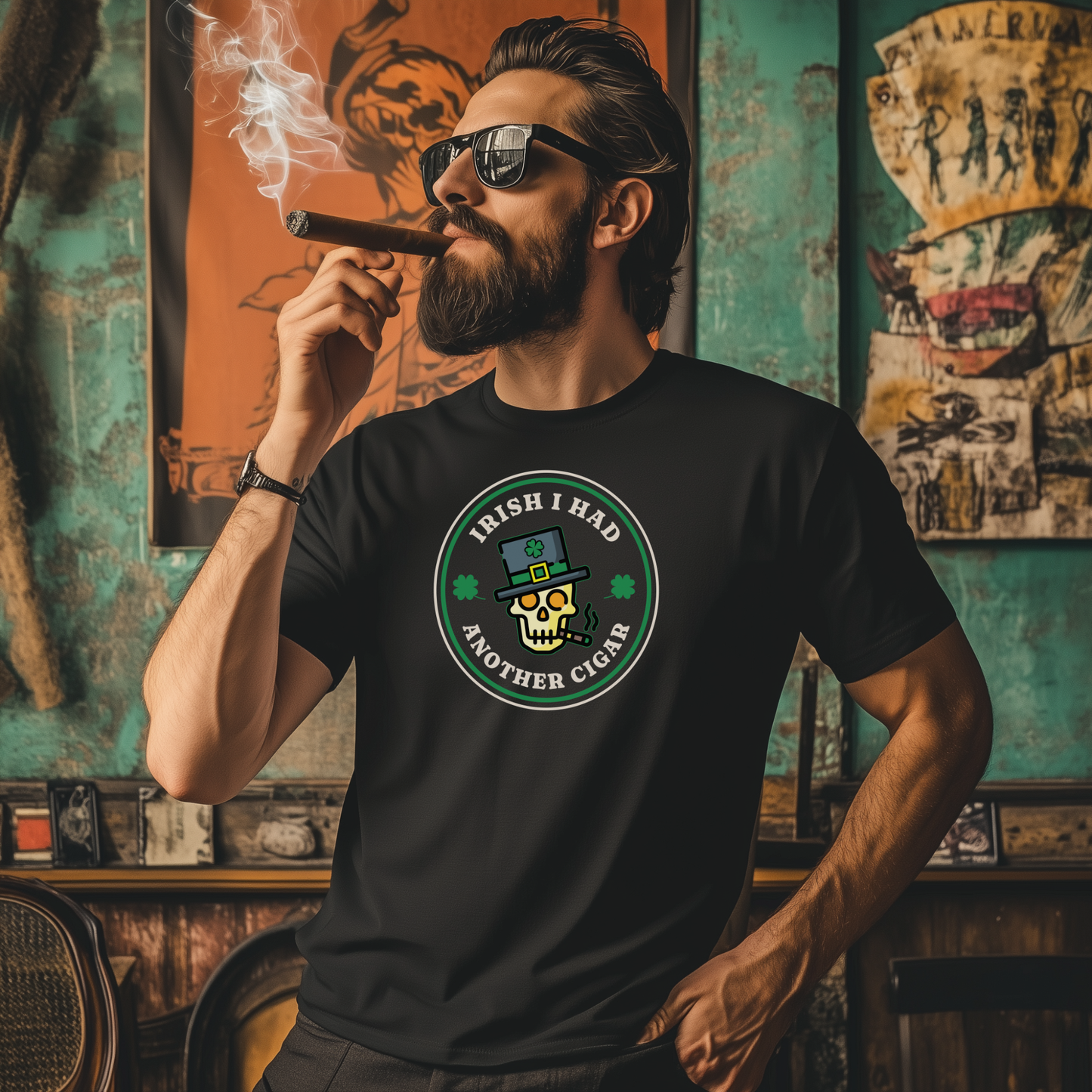 Irish I Had Another Cigar T-Shirt