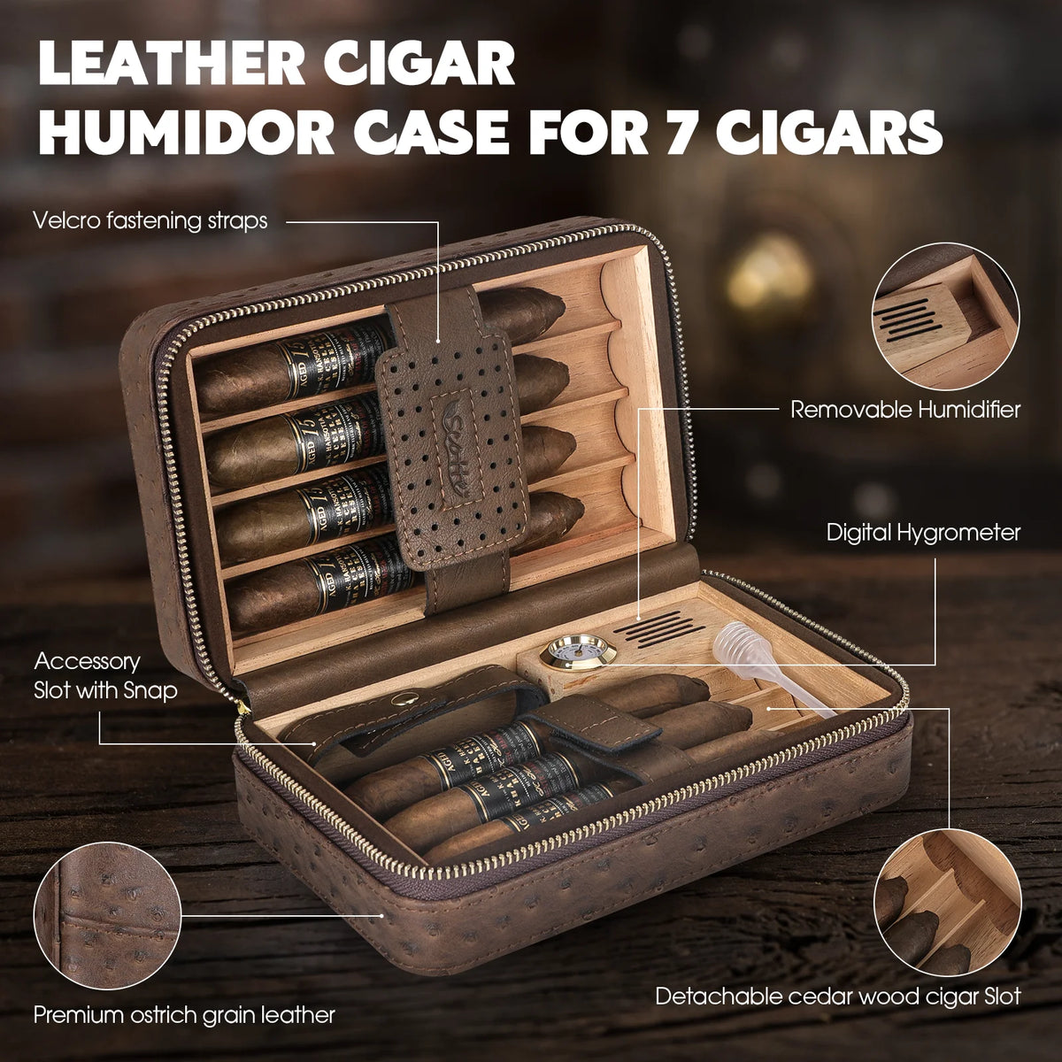 CigarEdge Executive Travel Humidor