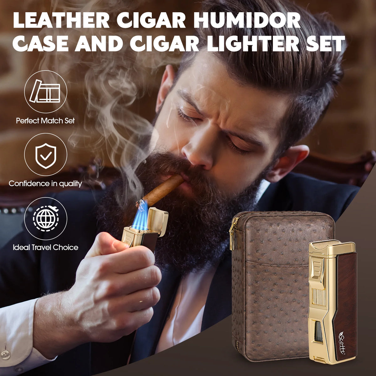CigarEdge Executive Travel Humidor