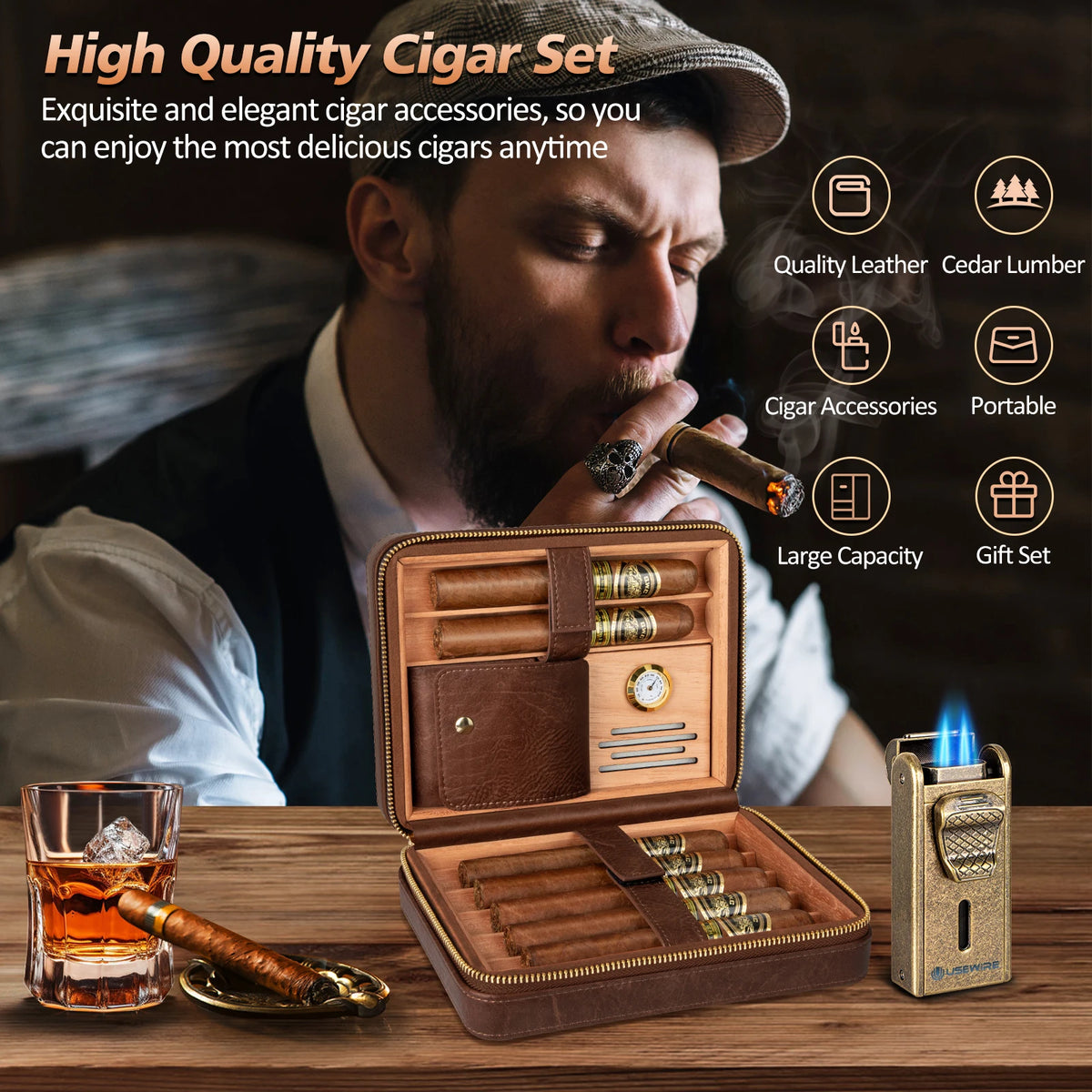 CigarEdge Regent Travel Humidor