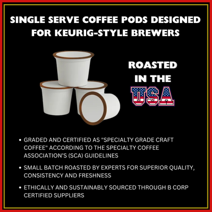 Broadleaf Dark Roast Single Serve Coffee Pods – 12 Count