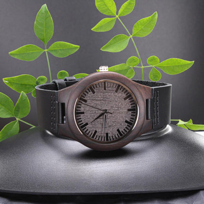 My Cigar Smoking Wood Watch | Engraved Sandalwood Watch by Cigar Style Co.
