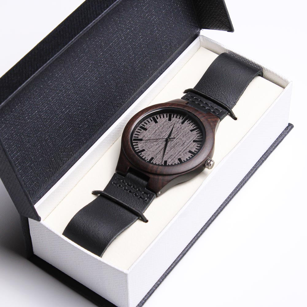 My Cigar Smoking Wood Watch | Engraved Sandalwood Watch by Cigar Style Co.