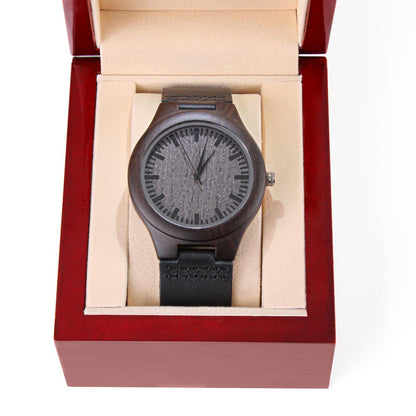 My Cigar Smoking Wood Watch | Engraved Sandalwood Watch by Cigar Style Co.