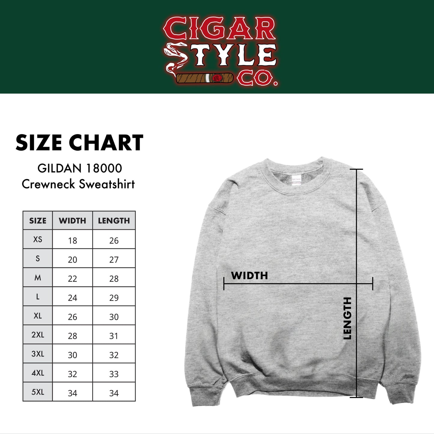 Christmas Cigar Santa Sweatshirt - Unisex Heavy Blend Crewneck - Cigar Style Co.