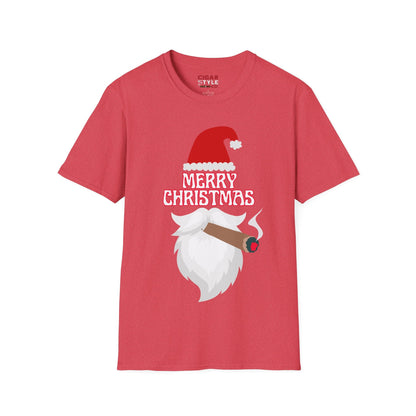 Christmas Cigar Santa T-Shirt - Cigar Style Co.