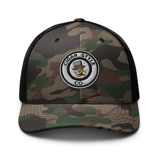 Cigar Camo Trucker Hat - Cigar Style Hats - Cigar Style Co.