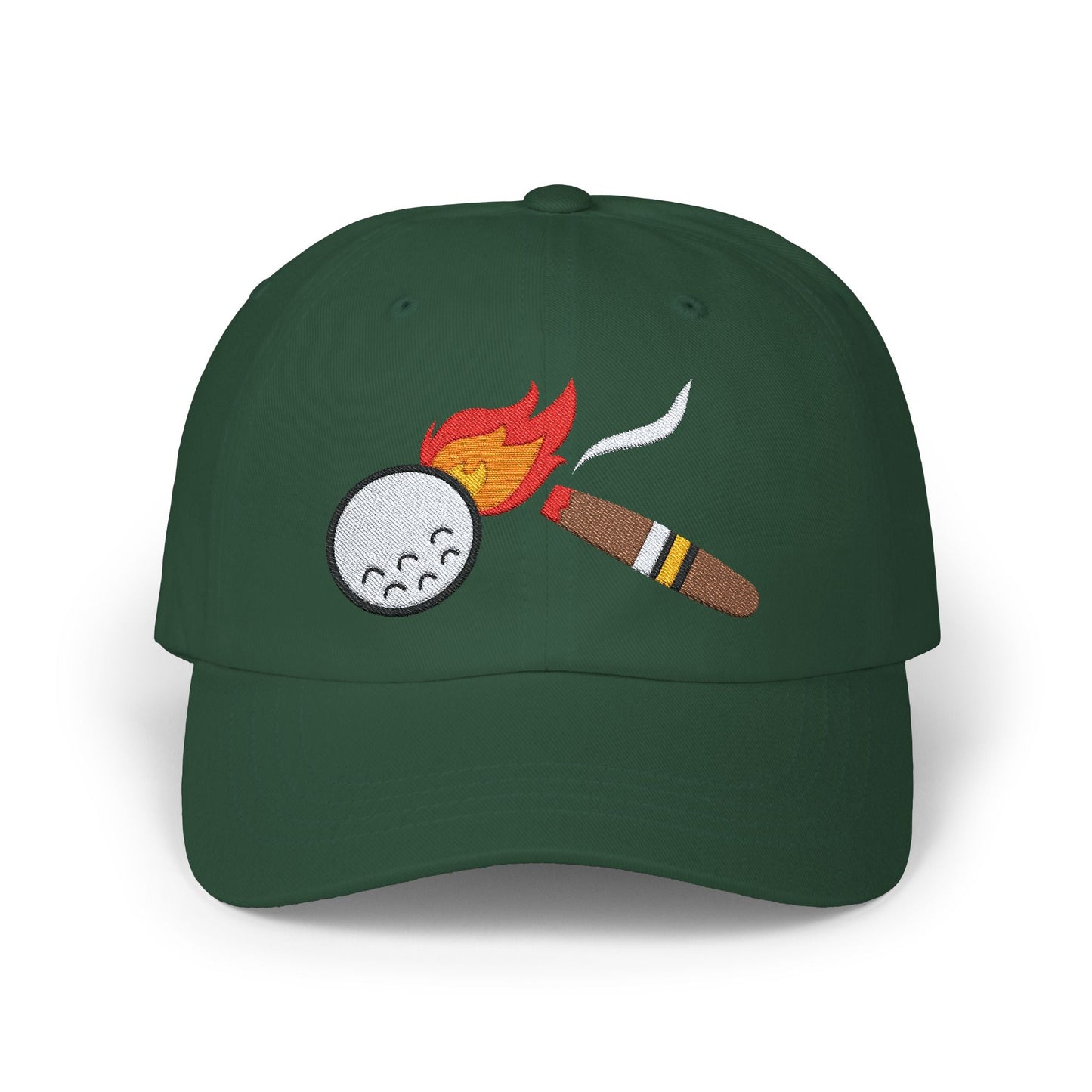 Cigar Golf Ball Flame Hat - Cigar Style Co.