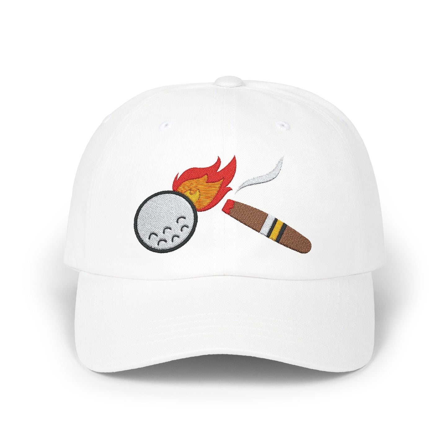 Cigar Golf Ball Flame Hat - Cigar Style Co.