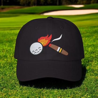 Cigar Golf Ball Flame Hat - Cigar Style Co.