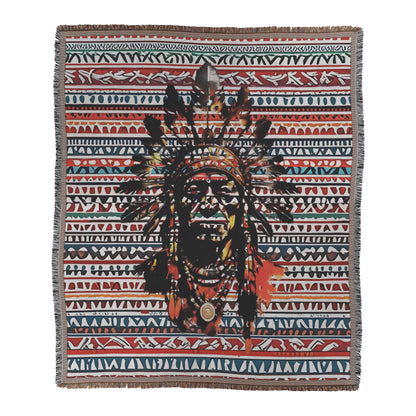 Cigar Indian Western Woven Blanket 50"x60" - Cigar Style Co.