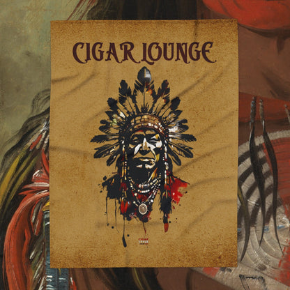 Cigar Lounge Indian Fleece Blanket - Cigar Style Co.