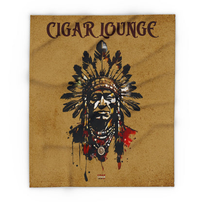 Cigar Lounge Indian Fleece Blanket - Cigar Style Co.