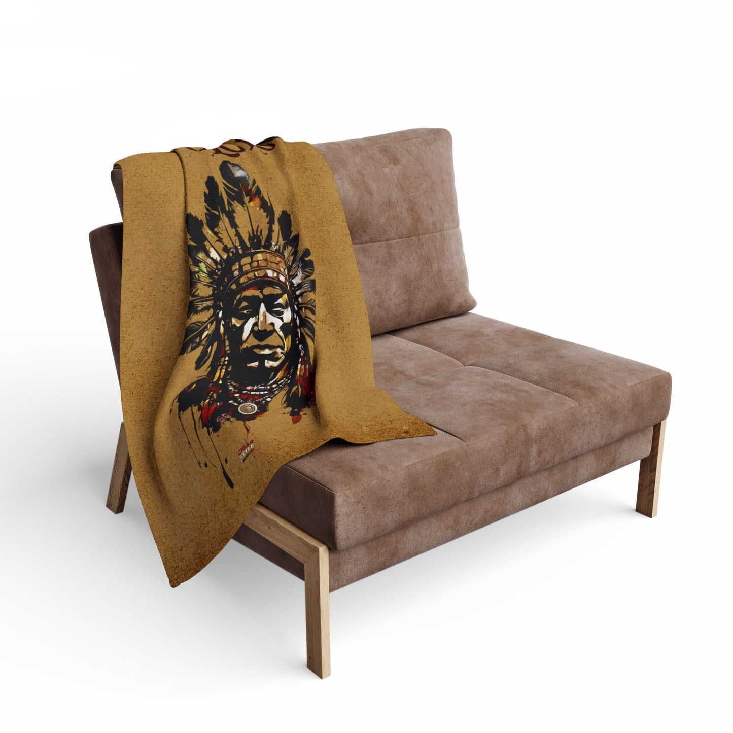 Cigar Lounge Indian Fleece Blanket - Cigar Style Co.