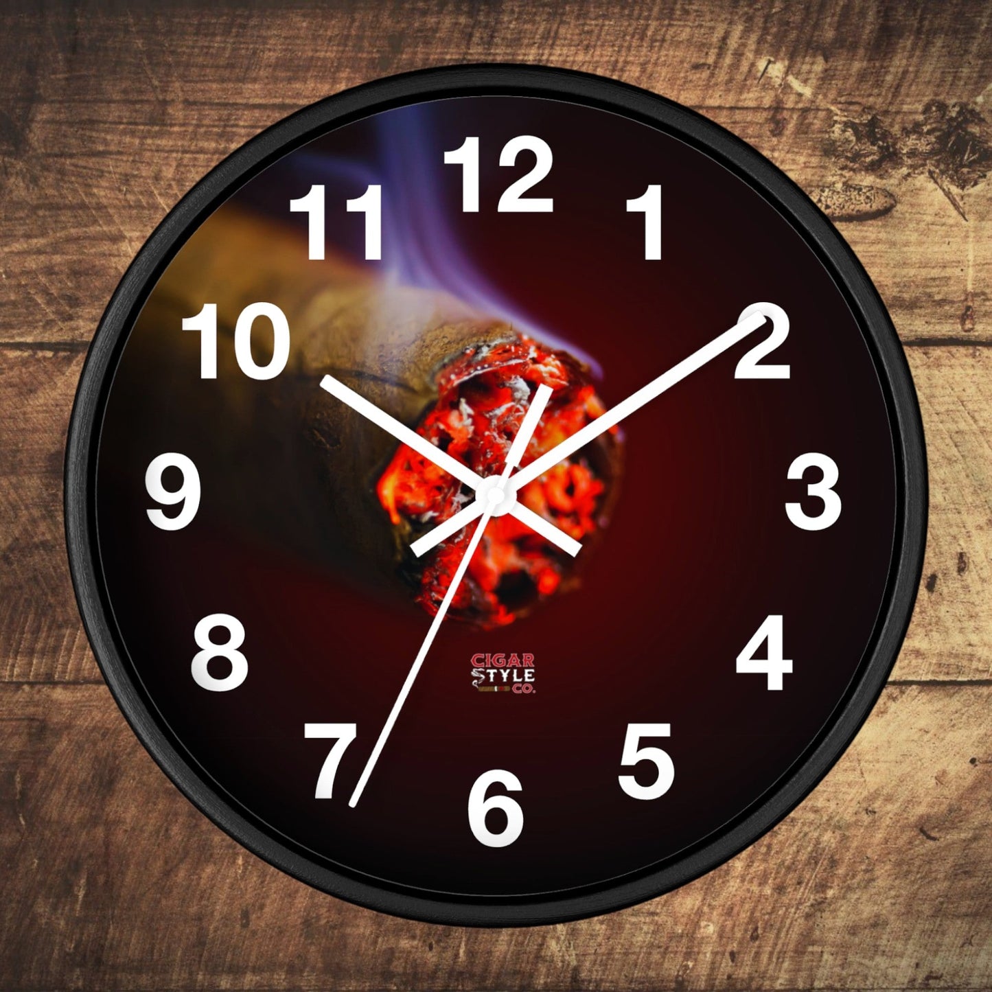 Cigar Lounge Wall Clock - Cigar Style Co.