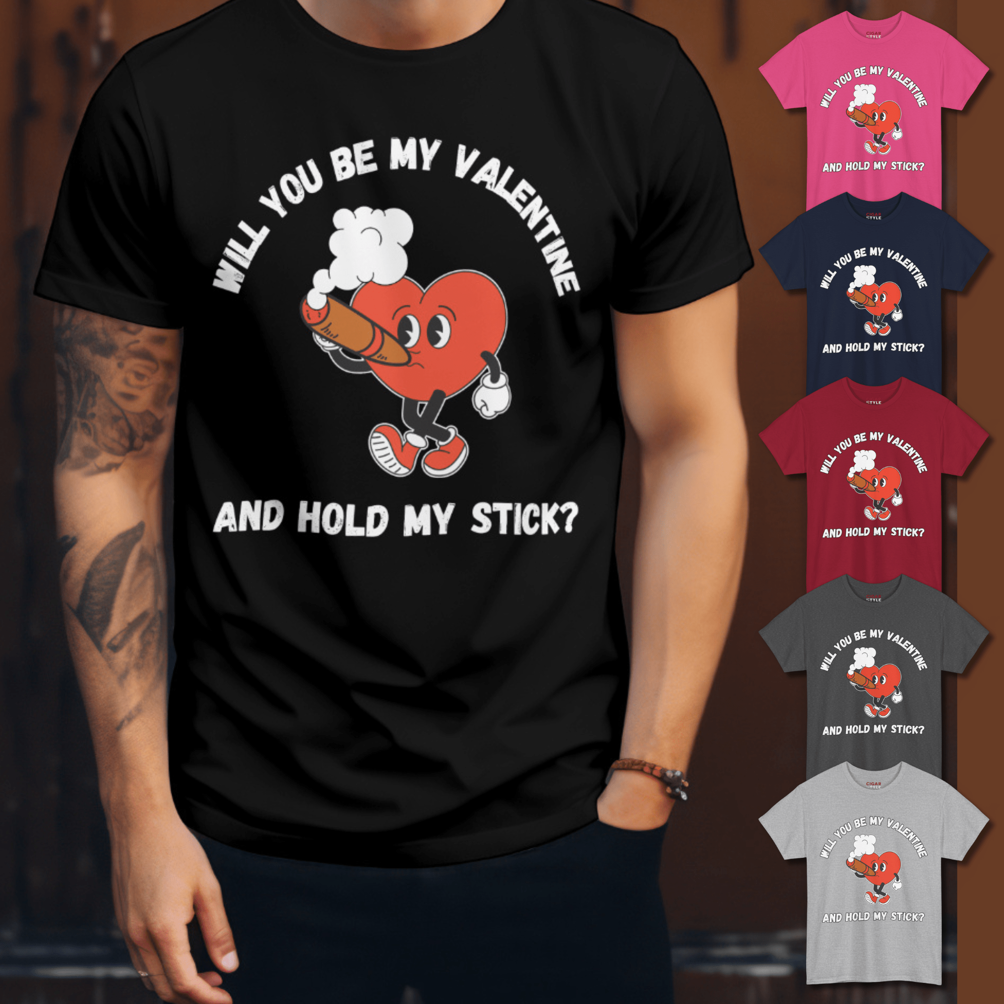 Cigar Valentines Day T-Shirt - Cigar Style Co.