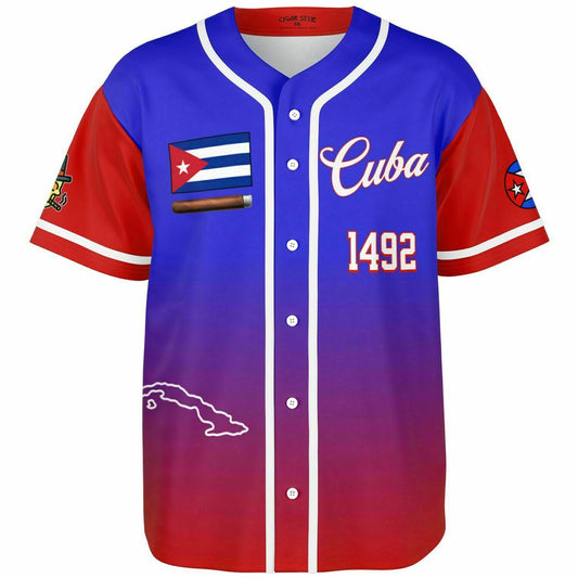 Cuban Cigars Baseball Jersey - Cigar Style Baseball Jerseys - Cigar Style Co.