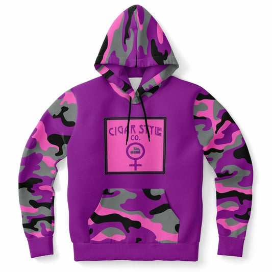 Ladies Pink Camo Hoodie - Cigar Style Hoodies - Cigar Style Co.