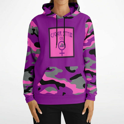 Ladies Pink Camo Hoodie - Cigar Style Hoodies - Cigar Style Co.