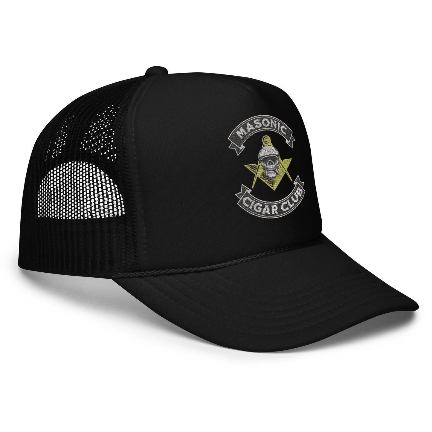 Masonic Cigar Club Foam Trucker Hat - Cigar Style Hats - Cigar Style Co.