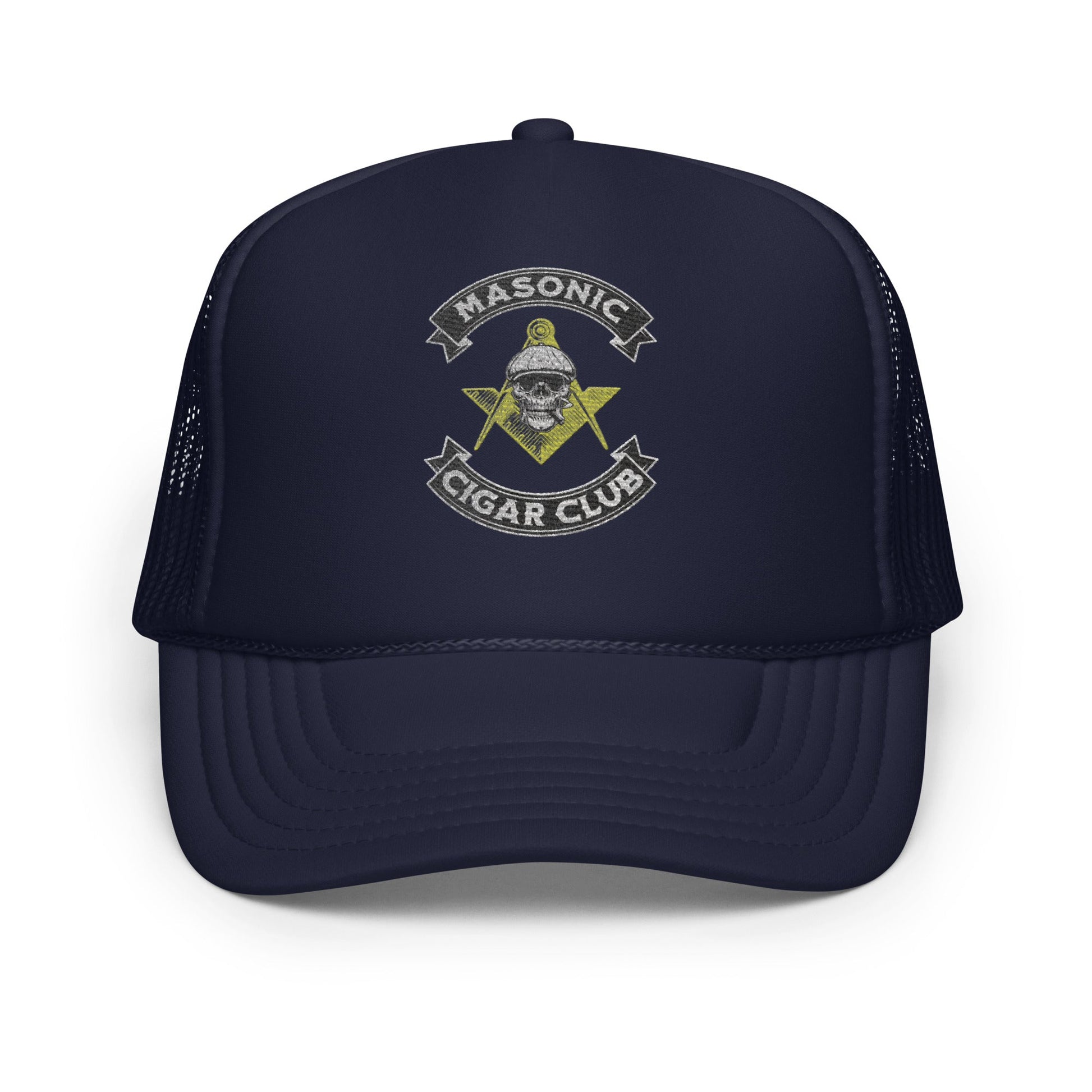 Masonic Cigar Club Foam Trucker Hat - Cigar Style Hats - Cigar Style Co.