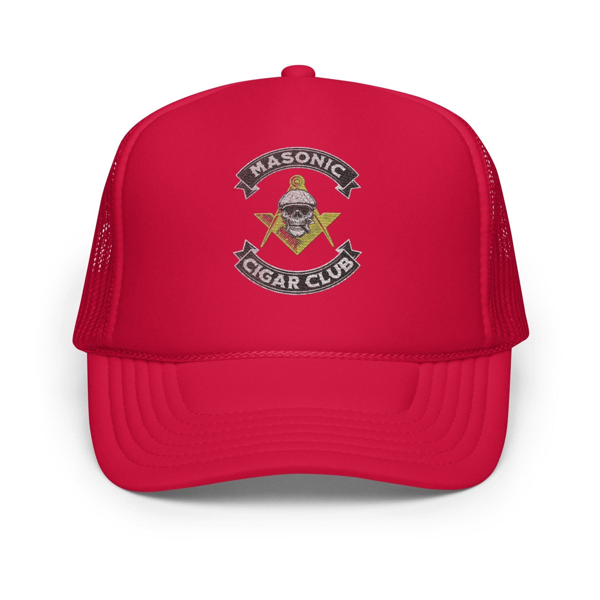 Masonic Cigar Club Foam Trucker Hat - Cigar Style Hats - Cigar Style Co.