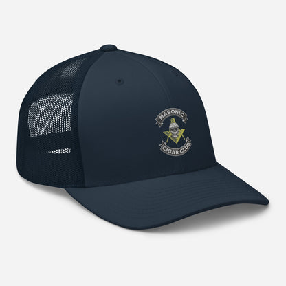 Masonic Cigar Club Trucker Cap - Cigar Style Hats - Cigar Style Co.