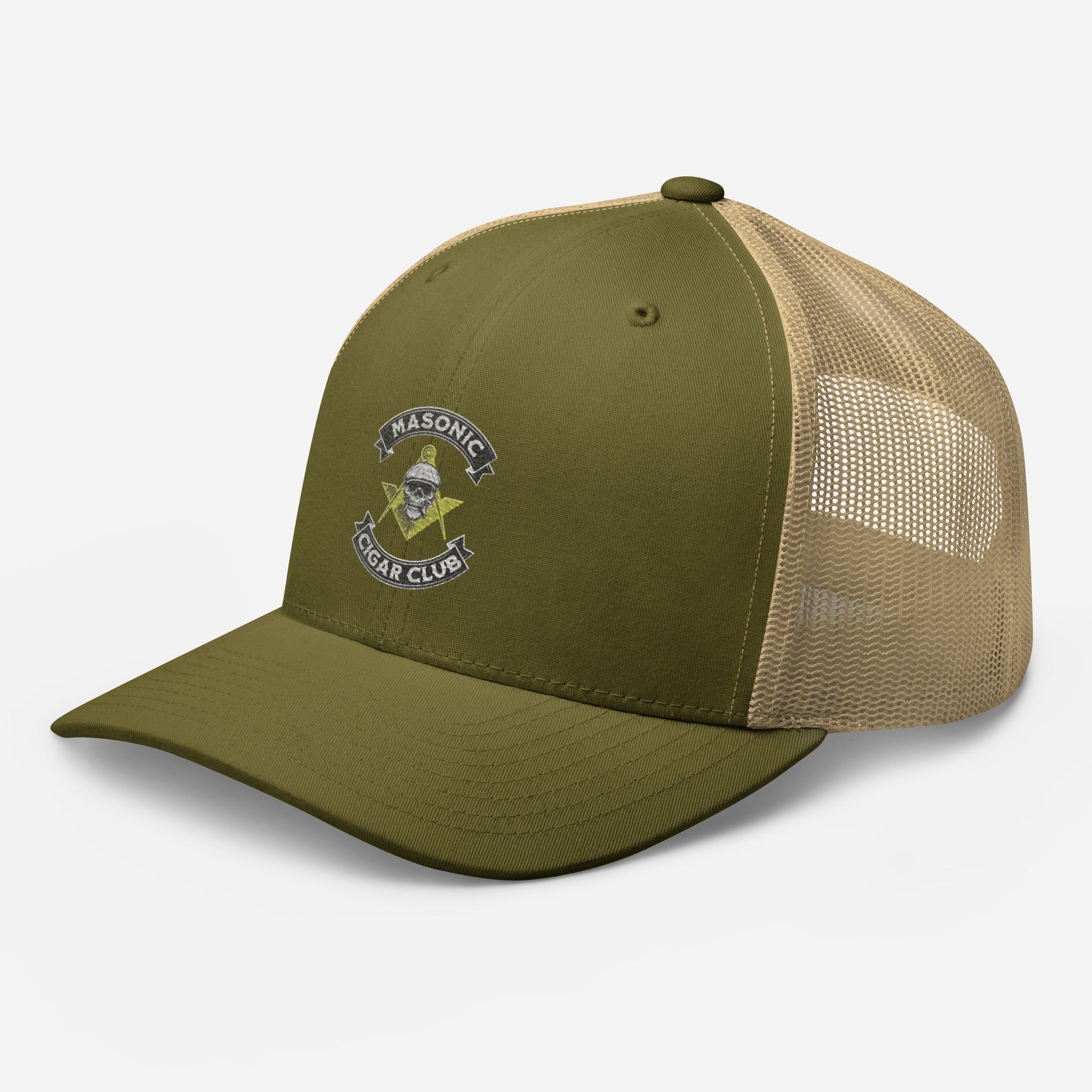 Masonic Cigar Club Trucker Cap - Cigar Style Hats - Cigar Style Co.