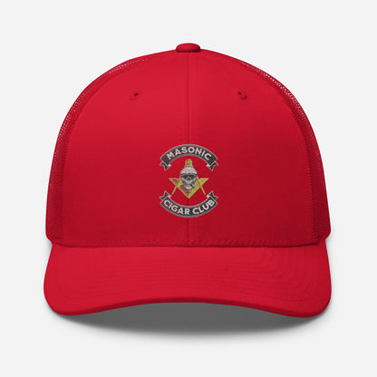 Masonic Cigar Club Trucker Cap - Cigar Style Hats - Cigar Style Co.