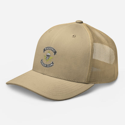 Masonic Cigar Club Trucker Cap - Cigar Style Hats - Cigar Style Co.