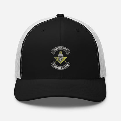 Masonic Cigar Club Trucker Cap - Cigar Style Hats - Cigar Style Co.