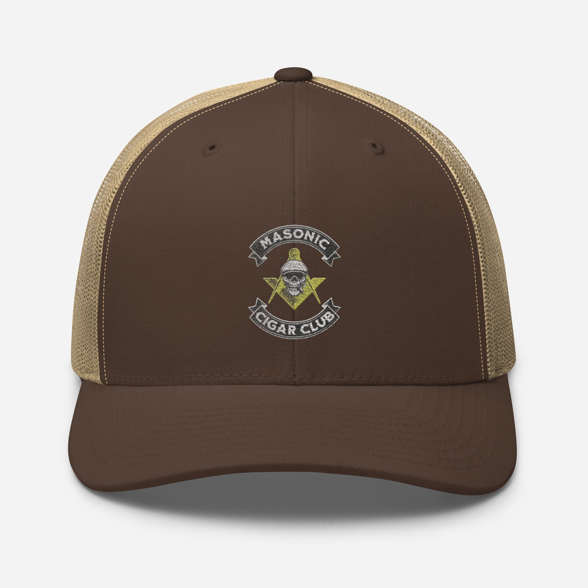 Masonic Cigar Club Trucker Cap - Cigar Style Hats - Cigar Style Co.