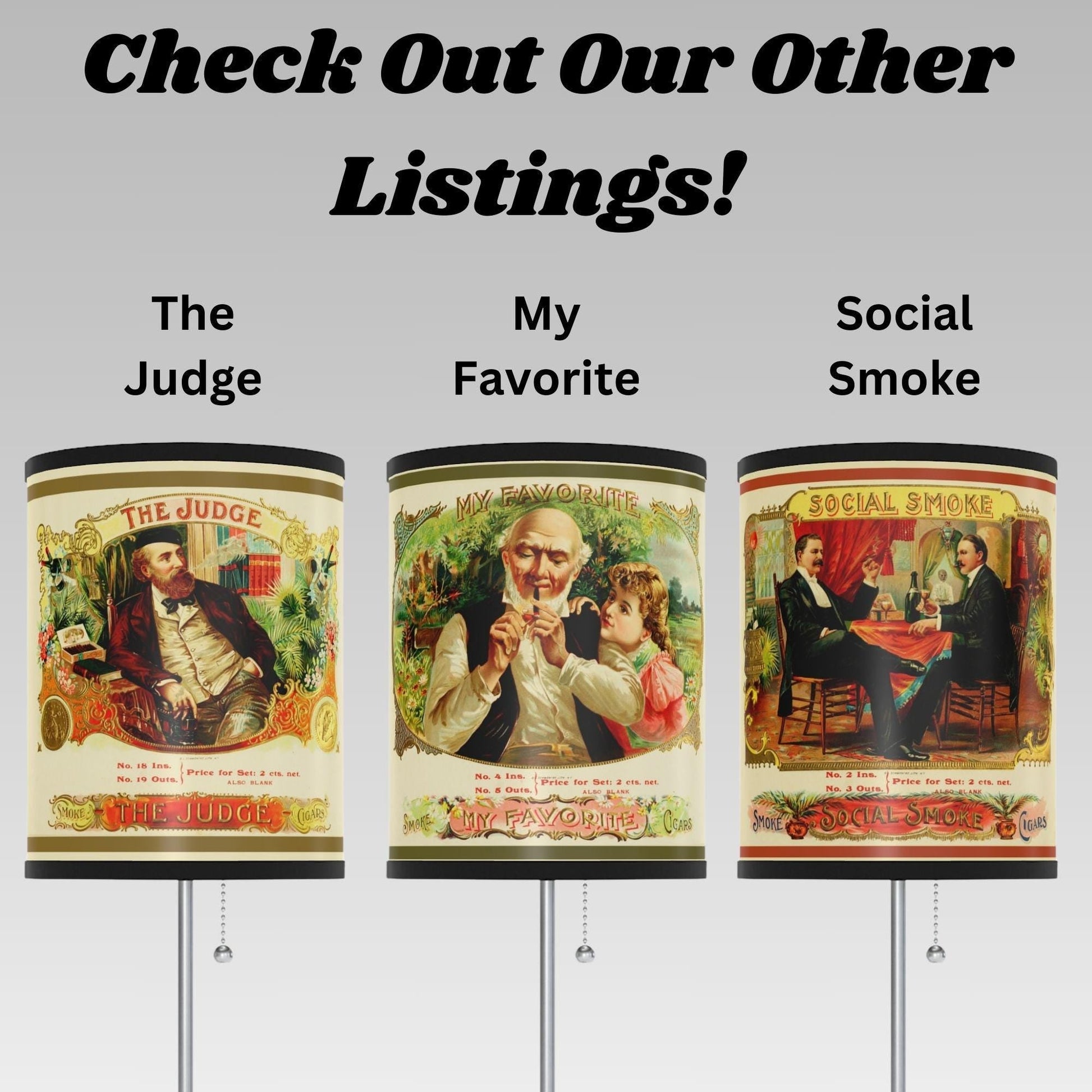 Our Union Vintage Cigar Lamp - Cigar Style Co.