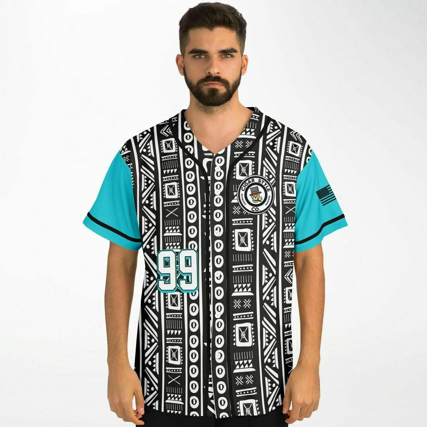 Smokin' Baja Baseball Jersey - Cigar Style Jerseys - Cigar Style Co.