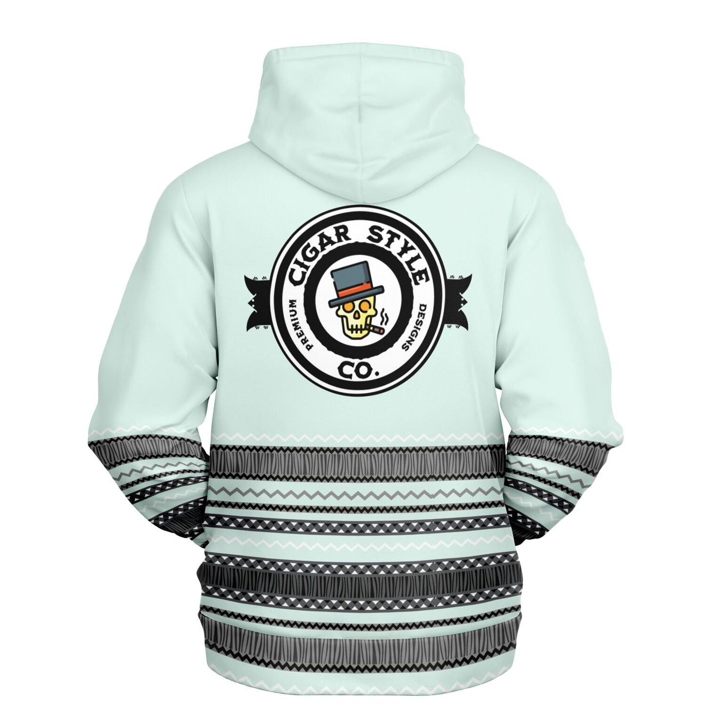 Smokin' Blue Indian Hoodie - Cigar Style Hoodies - Cigar Style Co.