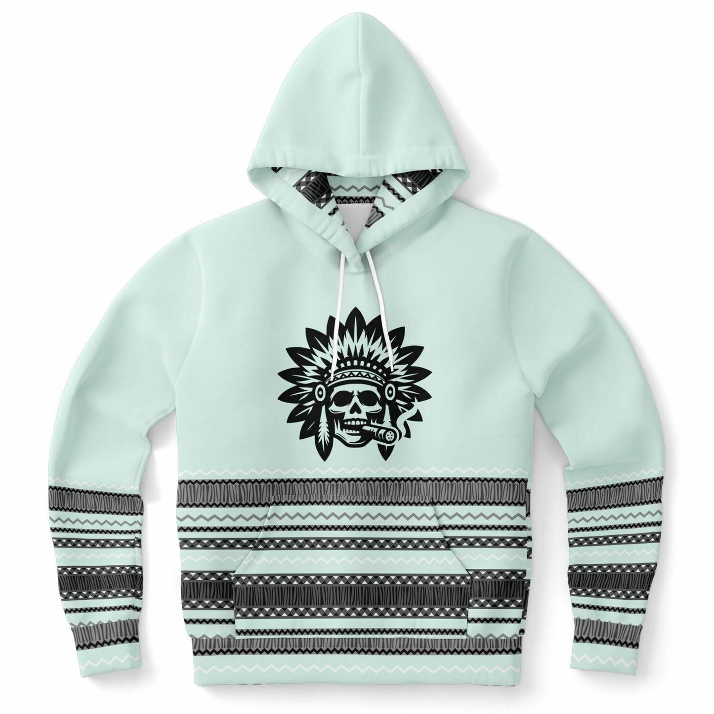 Smokin' Blue Indian Hoodie - Cigar Style Hoodies - Cigar Style Co.