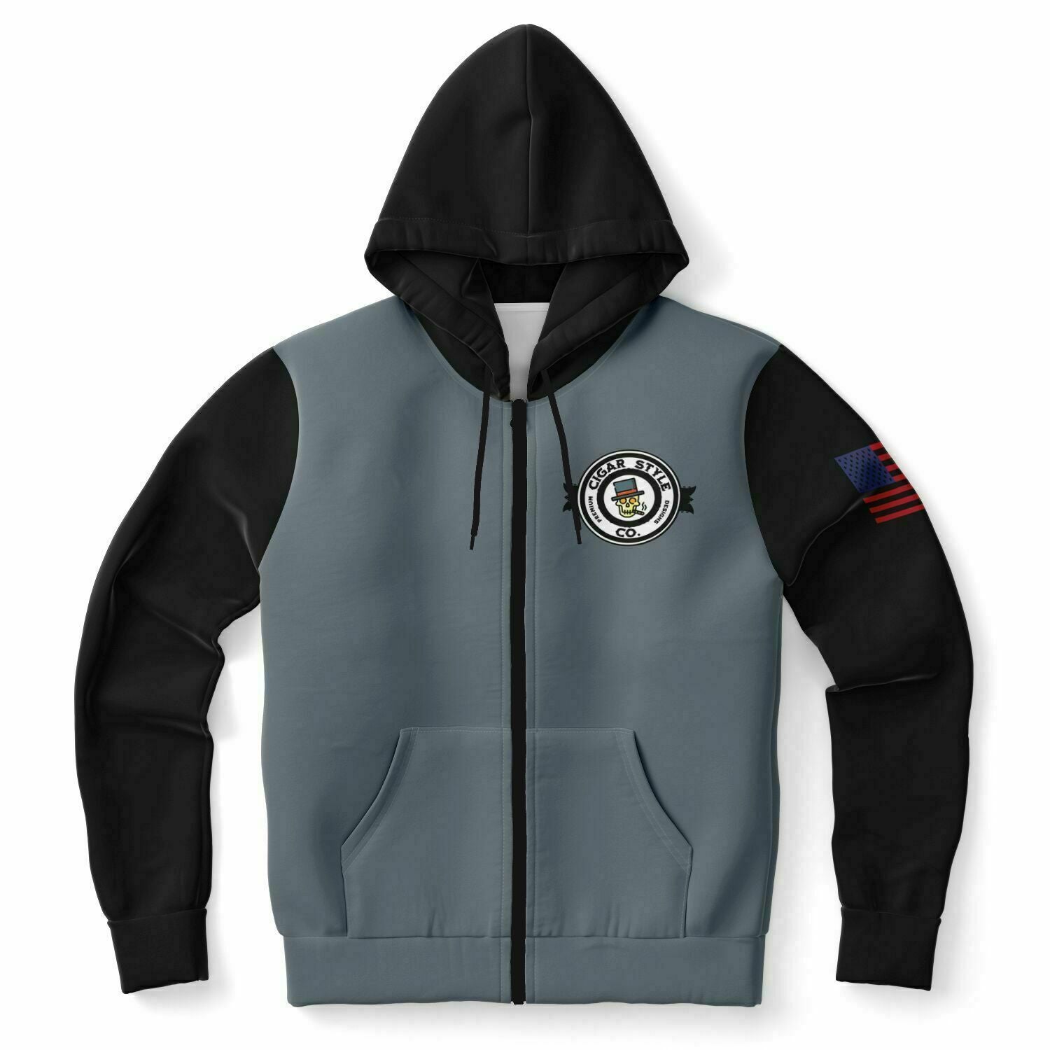 Smokin' Cigar Zip Hoodie - Cigar Style Zip Hoodies - Cigar Style Co.