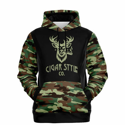 Smokin' Deer Hoodie - Cigar Style Hoodies - Cigar Style Co.