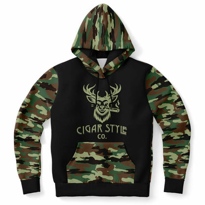 Smokin' Deer Hoodie - Cigar Style Hoodies - Cigar Style Co.