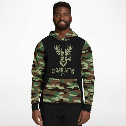 Smokin' Deer Hoodie - Cigar Style Hoodies - Cigar Style Co.