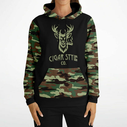 Smokin' Deer Hoodie - Cigar Style Hoodies - Cigar Style Co.