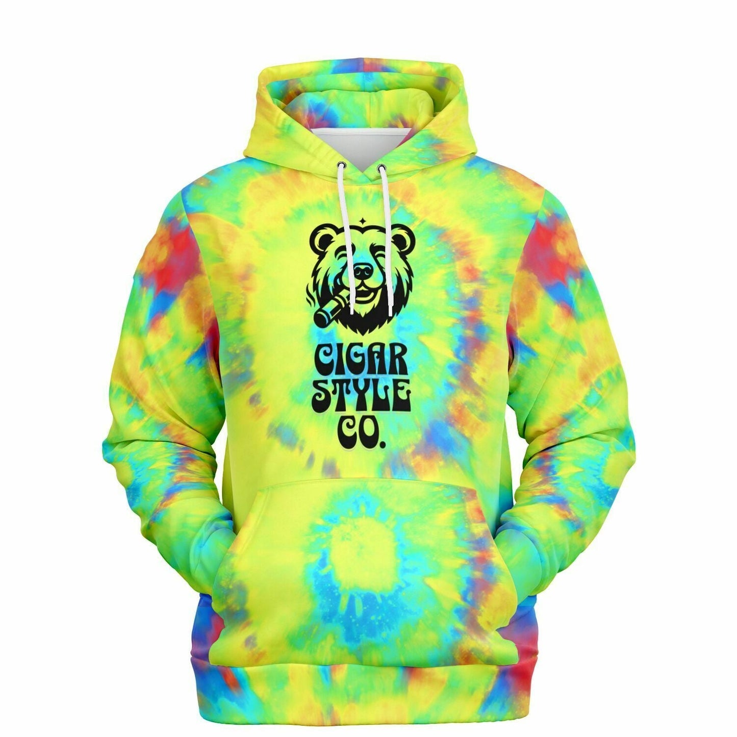 Smokin' Hippie Bear Hoodie - Cigar Style Hoodies - Cigar Style Co.