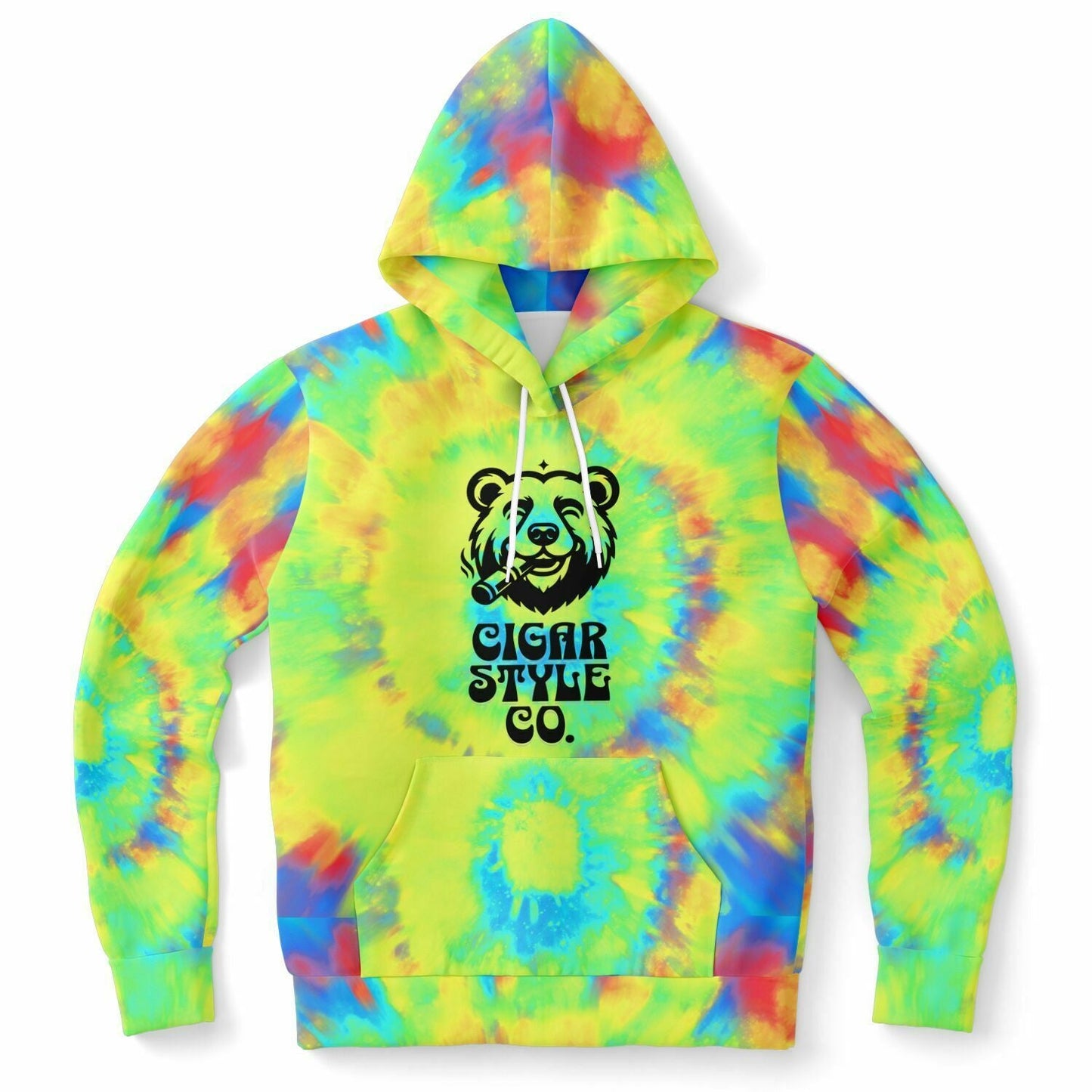 Smokin' Hippie Bear Hoodie - Cigar Style Hoodies - Cigar Style Co.