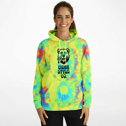 Smokin' Hippie Bear Hoodie - Cigar Style Hoodies - Cigar Style Co.