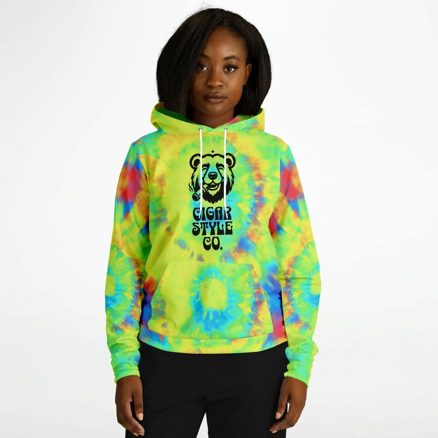 Smokin' Hippie Bear Hoodie - Cigar Style Hoodies - Cigar Style Co.