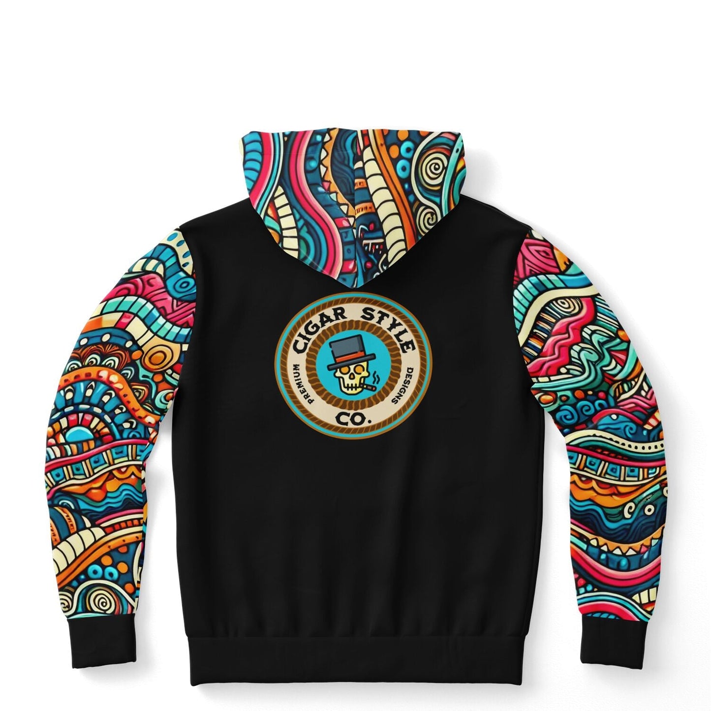 Smokin' Sugar Skull Hoodie - Cigar Style Hoodies - Cigar Style Co.