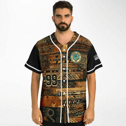 Smokin' Tribal Baseball Jersey - Cigar Style Jerseys - Cigar Style Co.