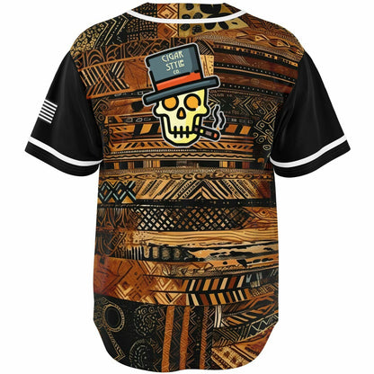 Smokin' Tribal Baseball Jersey - Cigar Style Jerseys - Cigar Style Co.