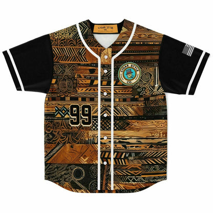 Smokin' Tribal Baseball Jersey - Cigar Style Jerseys - Cigar Style Co.